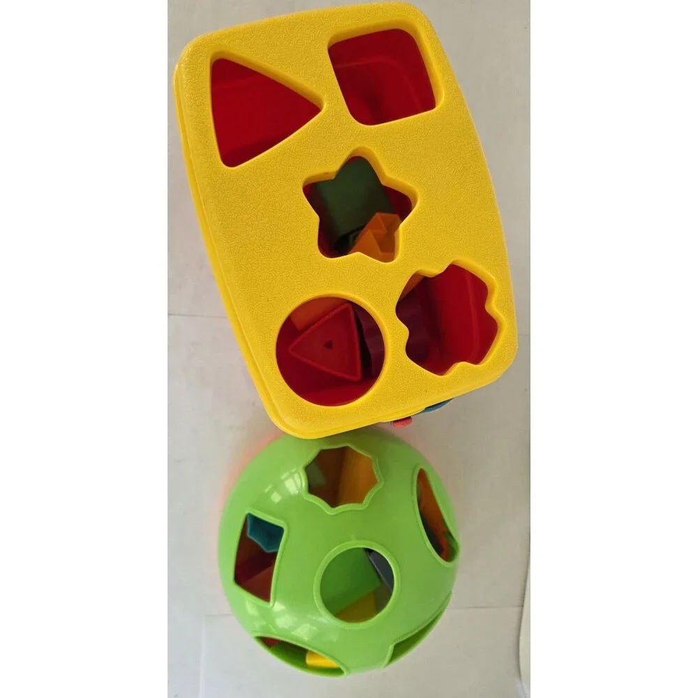 Fisher-Price Shape Sorter Toy Lot w/ Blocks Toddler Learning Developmental Toys